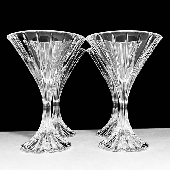 4 MIKASA PARK LANE Martini Glasses / RARE DISCONTINUED / Fine Crystal Barware - Picture 1 of 12